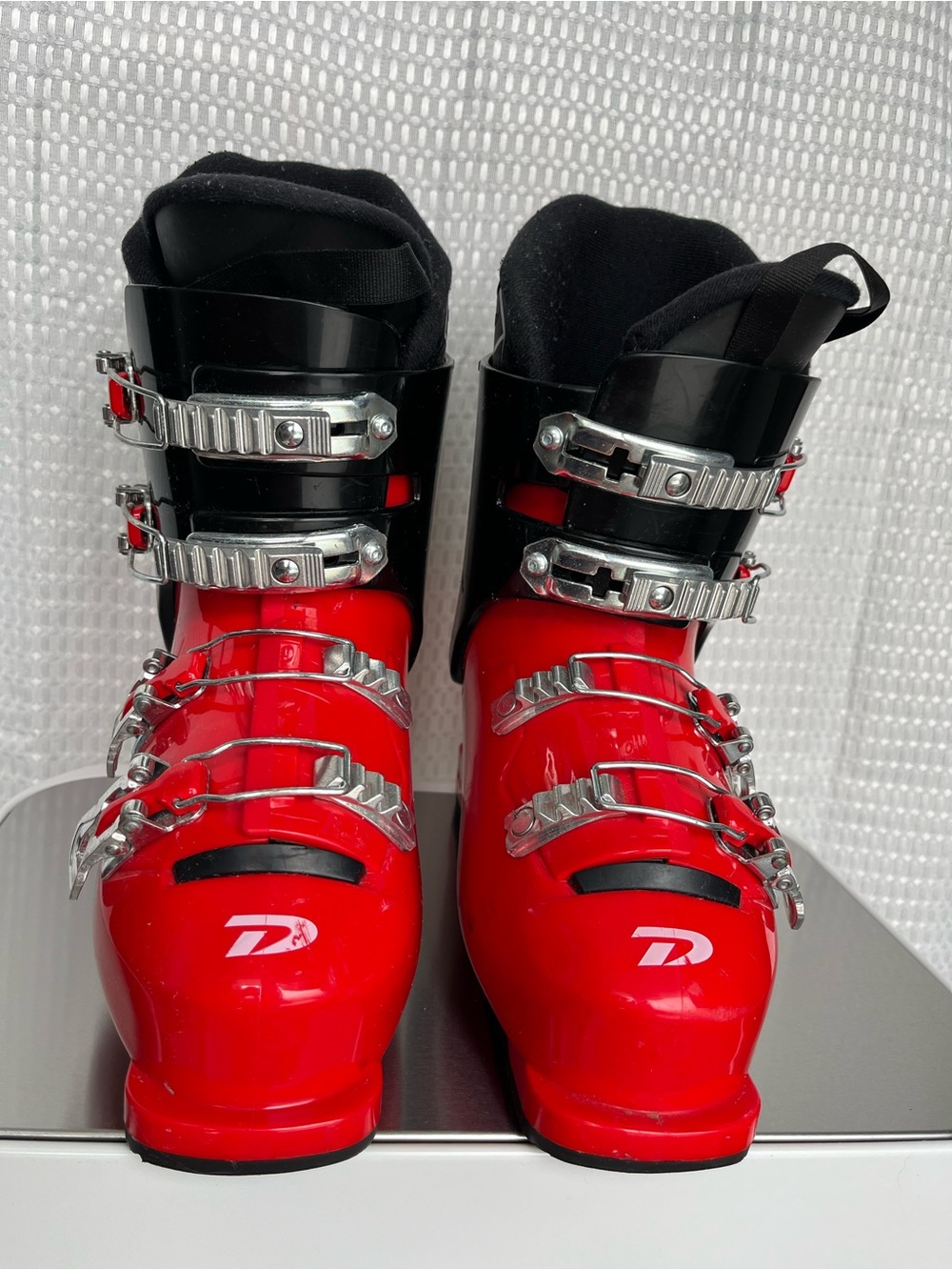 Dalbello CXR 4 Comp Ski Boots Mondo 24.5 Red 4 Buckle Alpine Italy 289mm